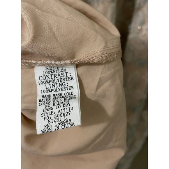 NWT In February Tulle Floral Midi Dress Large Embroidery Overlay Ethereal Fairy - Picture 10 of 13